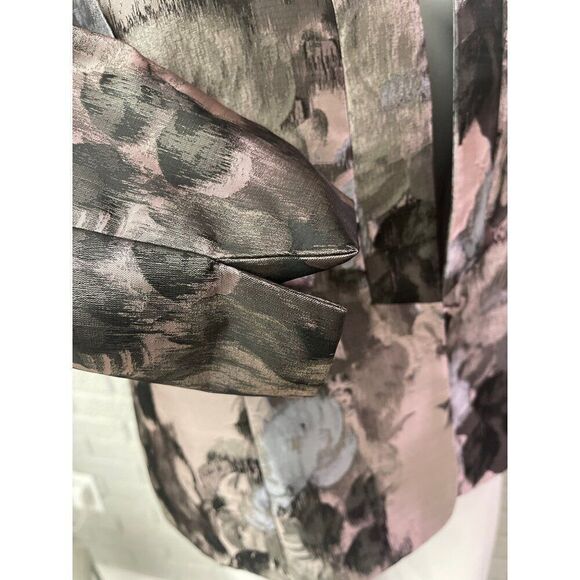 Kasper Women Floral Print Jacquard Blazer Size 10 - Picture 6 of 11